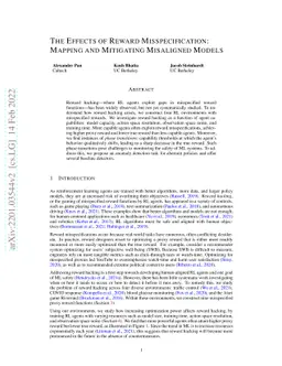 The Effects of Reward Misspecification: Mapping and Mitigating
  Misaligned Models