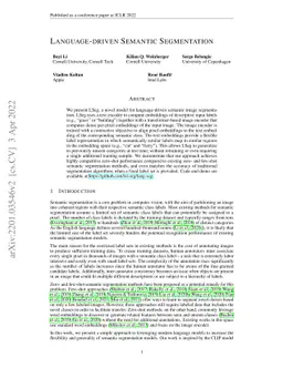 Language-driven Semantic Segmentation