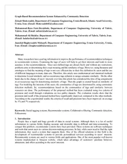 Graph-Based Recommendation System Enhanced with Community Detection