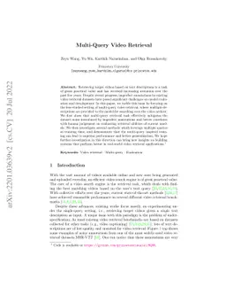 Multi-Query Video Retrieval