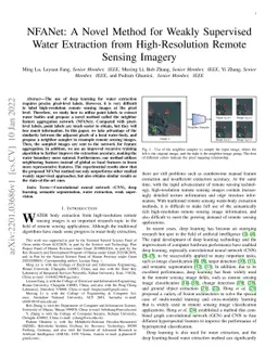 NFANet: A Novel Method for Weakly Supervised Water Extraction from
  High-Resolution Remote Sensing Imagery