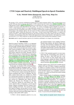 CVSS Corpus and Massively Multilingual Speech-to-Speech Translation