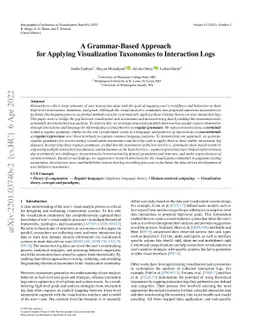 A Grammar-Based Approach for Applying Visualization Taxonomies to
  Interaction Logs