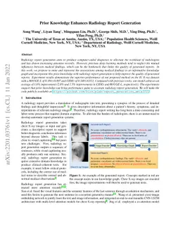 Prior Knowledge Enhances Radiology Report Generation