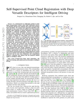 Self-Supervised Point Cloud Registration with Deep Versatile Descriptors