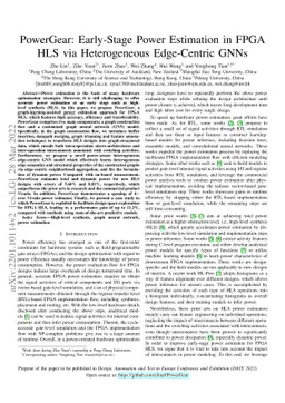 PowerGear: Early-Stage Power Estimation in FPGA HLS via Heterogeneous
  Edge-Centric GNNs