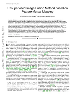 Unsupervised Image Fusion Method based on Feature Mutual Mapping