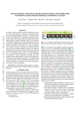 Multi-channel Attentive Graph Convolutional Network With Sentiment
  Fusion For Multimodal Sentiment Analysis