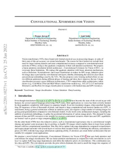Convolutional Xformers for Vision