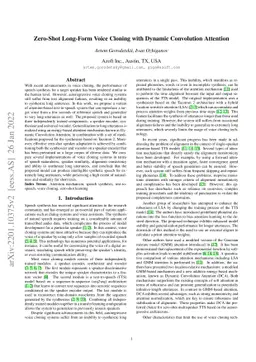Zero-Shot Long-Form Voice Cloning with Dynamic Convolution Attention
