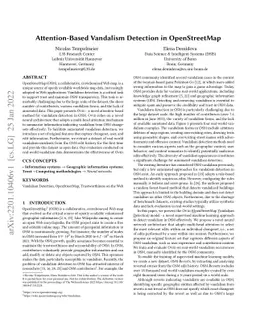 Attention-Based Vandalism Detection in OpenStreetMap