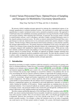 Control Variate Polynomial Chaos: Optimal Fusion of Sampling and
  Surrogates for Multifidelity Uncertainty Quantification
