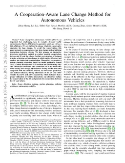 A Cooperation-Aware Lane Change Method for Autonomous Vehicles