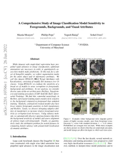 A Comprehensive Study of Image Classification Model Sensitivity to
  Foregrounds, Backgrounds, and Visual Attributes