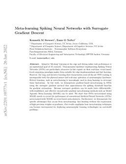 Meta-learning Spiking Neural Networks with Surrogate Gradient Descent