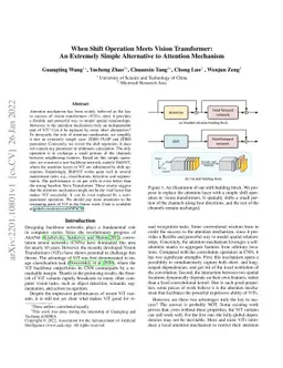 When Shift Operation Meets Vision Transformer: An Extremely Simple
  Alternative to Attention Mechanism