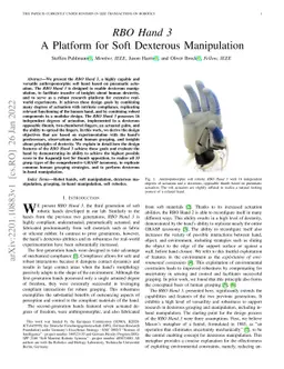 RBO Hand 3 -- A Platform for Soft Dexterous Manipulation