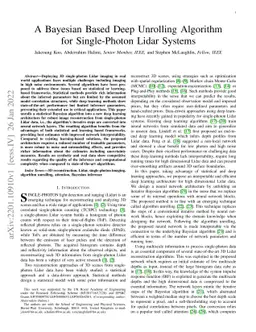 A Bayesian Based Deep Unrolling Algorithm for Single-Photon Lidar
  Systems