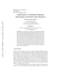 Uphill Roads to Variational Tightness: Monotonicity and Monte Carlo
  Objectives