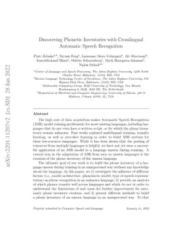 Discovering Phonetic Inventories with Crosslingual Automatic Speech
  Recognition