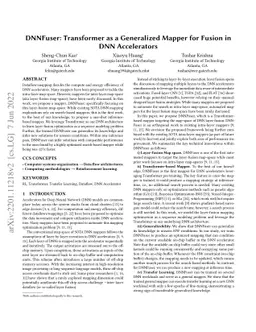 DNNFuser: Generative Pre-Trained Transformer as a Generalized Mapper for
  Layer Fusion in DNN Accelerators