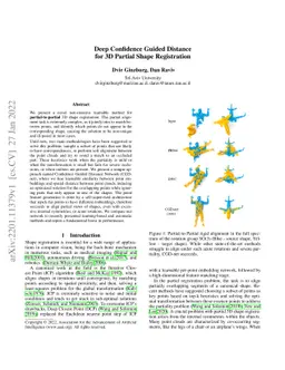 Deep Confidence Guided Distance for 3D Partial Shape Registration