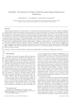 DocSegTr: An Instance-Level End-to-End Document Image Segmentation
  Transformer