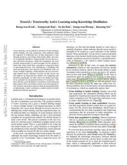 TrustAL: Trustworthy Active Learning using Knowledge Distillation