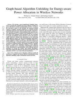 Graph-based Algorithm Unfolding for Energy-aware Power Allocation in
  Wireless Networks