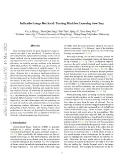 Indicative Image Retrieval: Turning Blackbox Learning into Grey