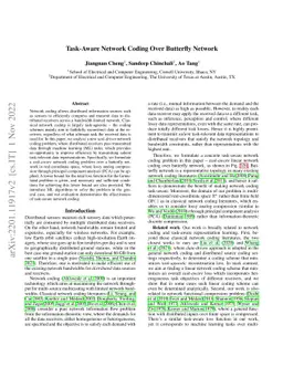 Task-Aware Network Coding Over Butterfly Network