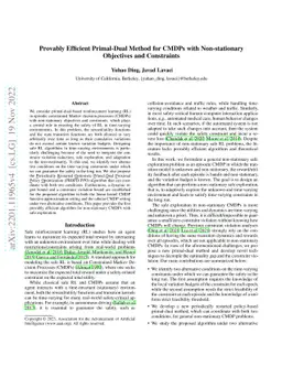 Provably Efficient Primal-Dual Reinforcement Learning for CMDPs with
  Non-stationary Objectives and Constraints