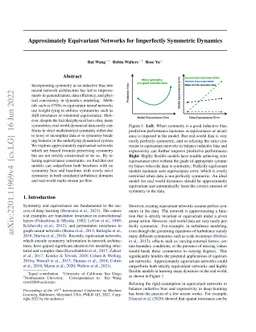 Approximately Equivariant Networks for Imperfectly Symmetric Dynamics