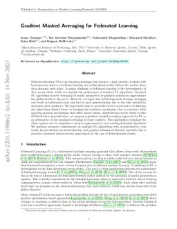 Gradient Masked Averaging for Federated Learning