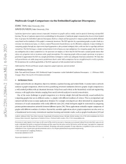 Multiscale Graph Comparison via the Embedded Laplacian Discrepancy