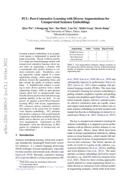 PCL: Peer-Contrastive Learning with Diverse Augmentations for
  Unsupervised Sentence Embeddings