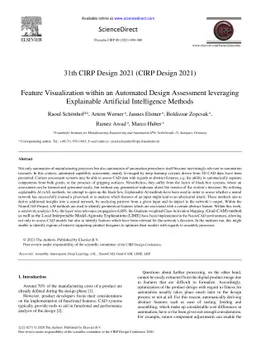 Feature Visualization within an Automated Design Assessment leveraging
  Explainable Artificial Intelligence Methods
