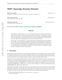 HEAT: Hyperedge Attention Networks