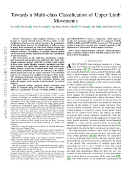 Towards Multi-class Pre-movement Classification