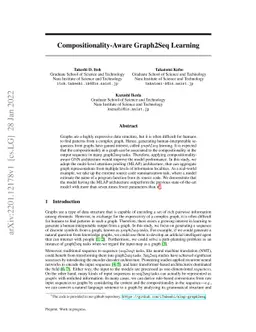 Compositionality-Aware Graph2Seq Learning