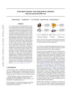 From data to functa: Your data point is a function and you can treat it
  like one