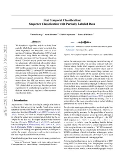 Star Temporal Classification: Sequence Classification with Partially
  Labeled Data