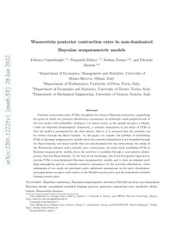 Wasserstein posterior contraction rates in non-dominated Bayesian
  nonparametric models