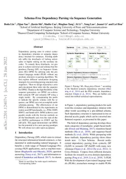 Schema-Free Dependency Parsing via Sequence Generation