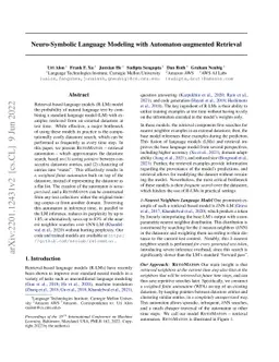 Neuro-Symbolic Language Modeling with Automaton-augmented Retrieval