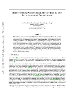Retroformer: Pushing the Limits of Interpretable End-to-end
  Retrosynthesis Transformer