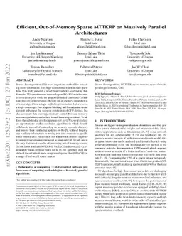 Efficient, Out-of-Memory Sparse MTTKRP on Massively Parallel
  Architectures