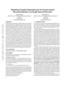 Modeling Complex Dependencies for Session-based Recommendations via
  Graph Neural Networks