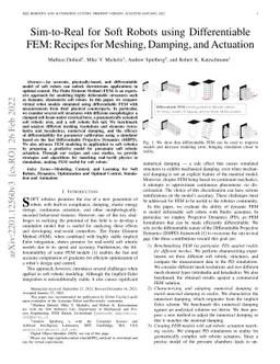 Sim-to-Real for Soft Robots using Differentiable FEM: Recipes for
  Meshing, Damping, and Actuation
