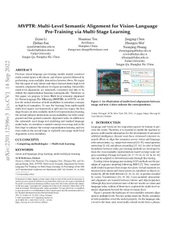 MVPTR: Multi-Level Semantic Alignment for Vision-Language Pre-Training
  via Multi-Stage Learning